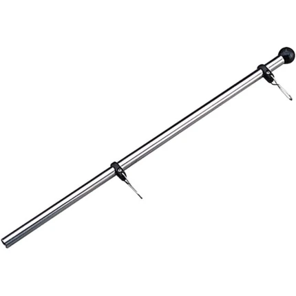 Flag Staff with Adjustable Clips