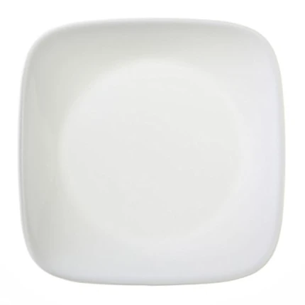 Square Pure White 6-1/2” Plate (Set of 4)