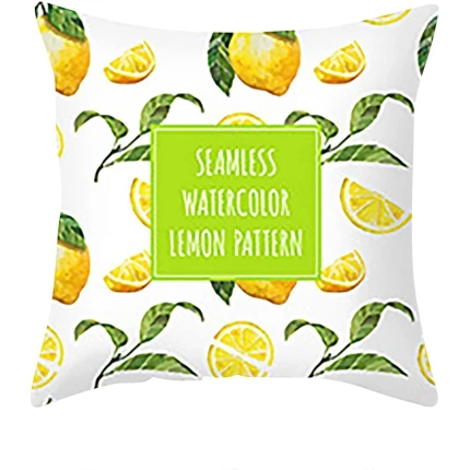 Lemon Summer Home Sofa Cover Decorative Cushion Pillowcase Standard Pillowcase Bulk