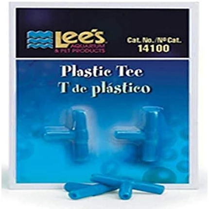 2-Piece Card Plastic Tee for Aquarium Pumps