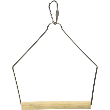 Natural Wood Birdie Basics Birch/Wire Swing, 4 by 5-Inch